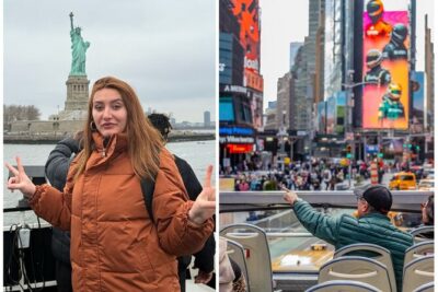 NYC Night Bus Sightseeing Tour with Free Statue of Liberty Cruise - Midtown at night: Times Square, Empire State, Chrysler, and Bryant Park