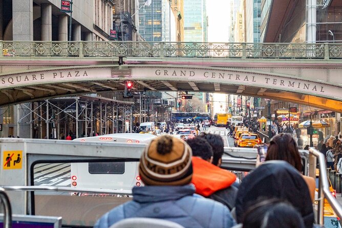 NYC Night Bus Sightseeing Tour with Free Statue of Liberty Cruise - Hudson Yards, The Vessel, and Edge NYC views from the city