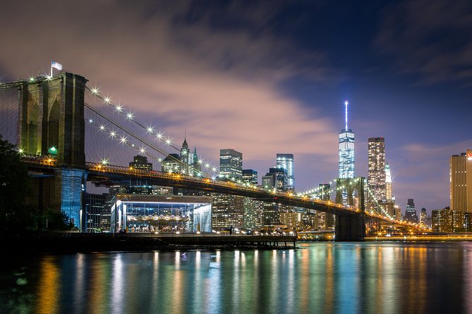 NYC Panoramic: Brooklyn and New Jersey Waterfront Night Tour - Brooklyn Heights Promenade under the bridge: where the city feels close