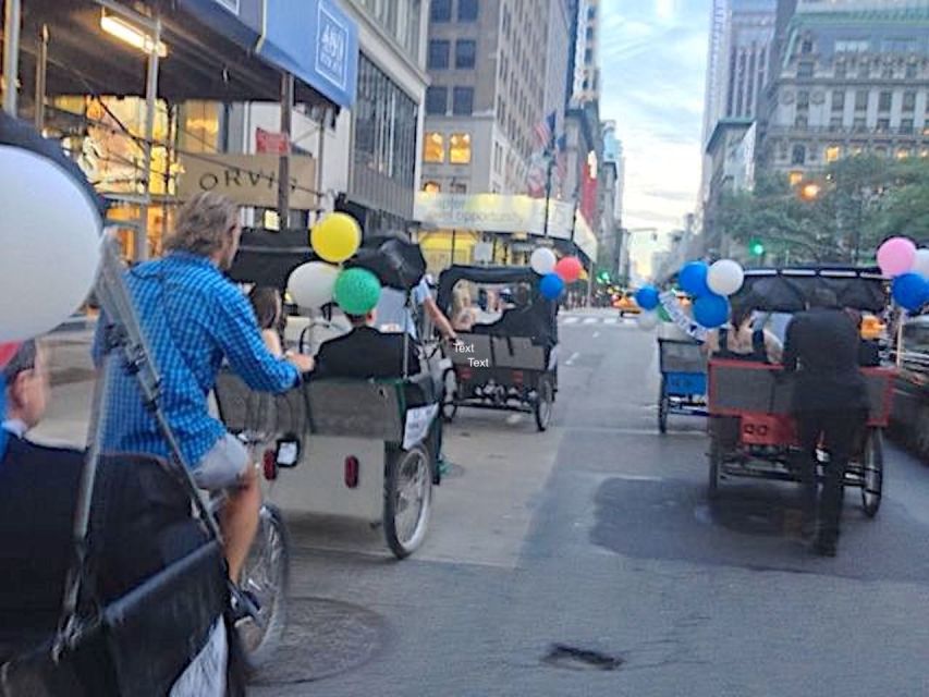 NYC Pedicab Tours: Central Park, Times Square, 5th Avenue - 8th Avenue, Hell’s Kitchen, and TV building sightings