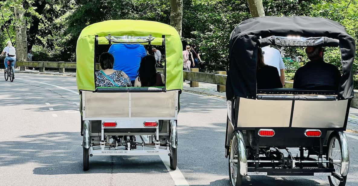 NYC: Private Central Park Pedicab Tours / PICKUP FROM MUSEUM - How the 1-hour private ride plays out in real life