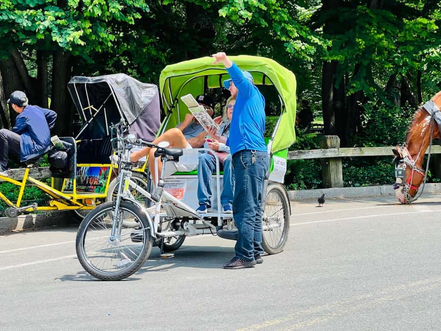 NYC: Private Central Park Pedicab Tours / PICKUP FROM MUSEUM - Who this Central Park pedicab tour fits best