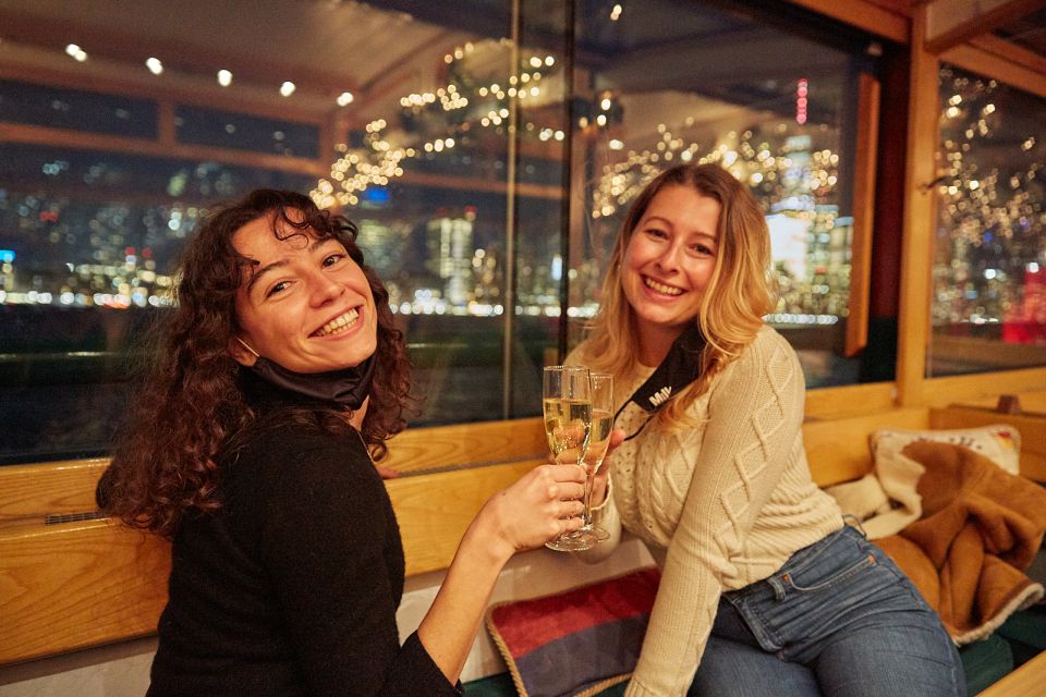 NYC: Romantic Valentine's Day Champagne Cruise - The heated grand salon: cozy comfort with wrap-around windows