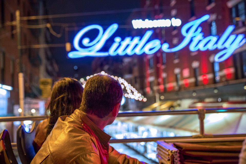 NYC: Sightseeing Night Tour by Open-Top Bus with Live Guide - Key things to know before you board