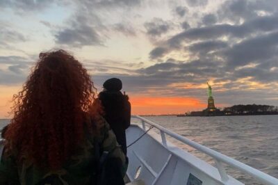 NYC Skyline lights Happy Hour and Cash Bar - Liberty and Ellis Island photos without stepping foot there