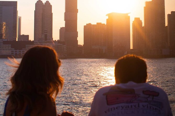 NYC Sunset Cruise Experience the City Twilight Magic - Music, Sparkling Wine, and the Onboard Food Reality