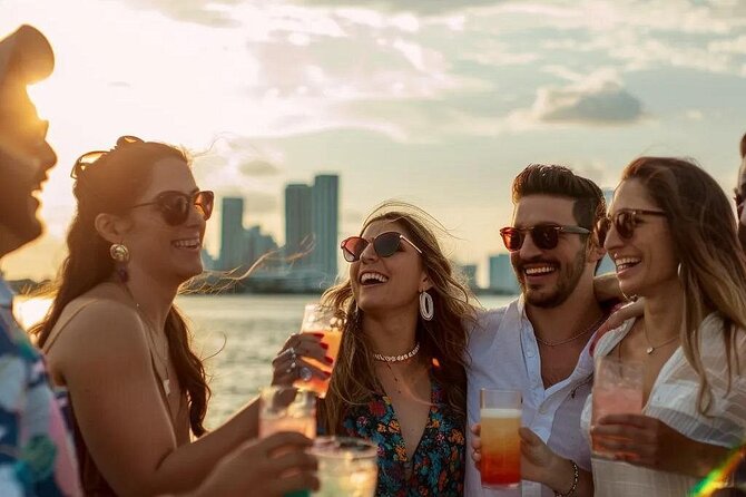 NYC Sunset Cruise with Statue Views Live Comedy and DJ on Hudson - A sunset cruise with Lady Liberty as the backdrop