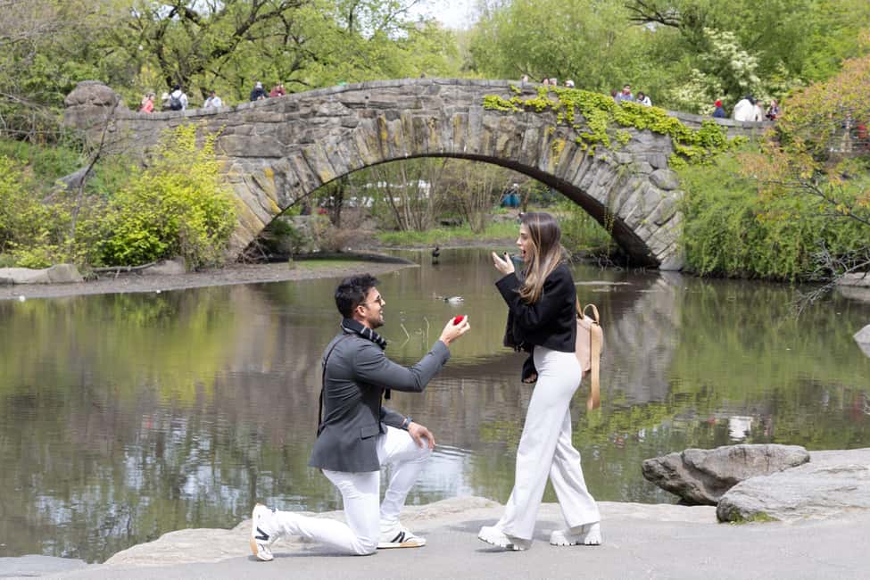 NYC: Surprise Proposal Photoshoot - Capture the Yes Forever - The short engagement shoot after the YES