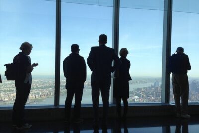 One World Trade Observation Deck Anytime Tickets with free Boat Ride - Staying Oriented on the 102nd-Floor Exhibit Path