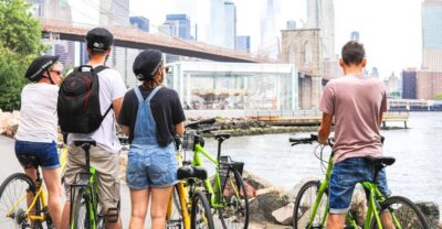 Private Brooklyn Bridge Bike Tour - Meeting at Unlimited Biking and Getting Set for the Climb