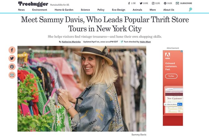 Private Secondhand Bargain Shopping & Styling Tour with a Personal Shopper - FIT Area Finish at Union Square for More Secondhand Options