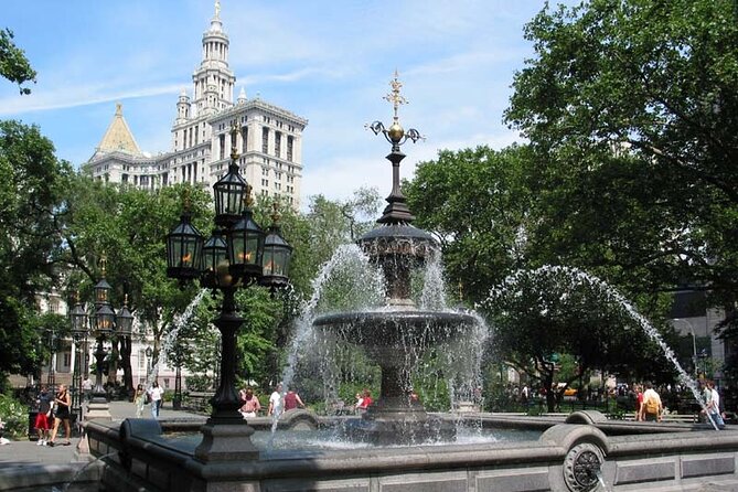 Private Tour of Historic Lower Manhattan and the Financial District NYC - City Hall Park and the municipal center finish