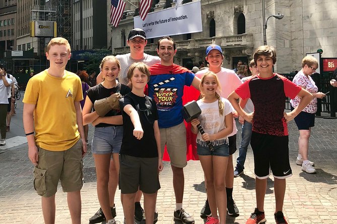 Public Super Tour of NYC: Heroes, Comics and More! - Times Square: Spider-Man and Electro-style street spotting