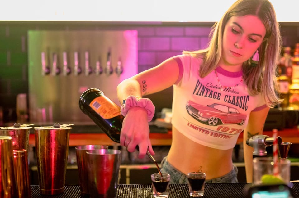 The NYC Speakeasy Adventure: A Tipsy Trip Through History - Stop 3 in the Theatre District: finishing with laughs and variety