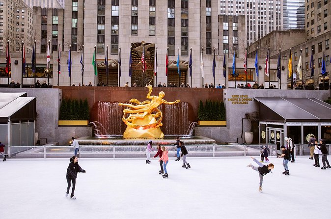 The Rink at Rockefeller Center Ice Skating Ticket - Small Group Entry (Max 20) and the Flow On Site