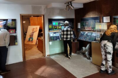 Tour of Dr. Laser's Holographic Studios and Laser Lab - Going downstairs to the subterranean laser lab